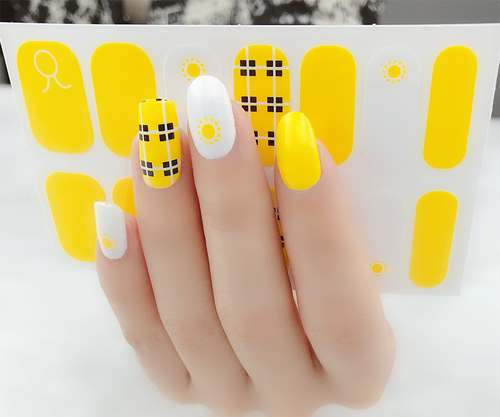 Gel nail sticker for summer