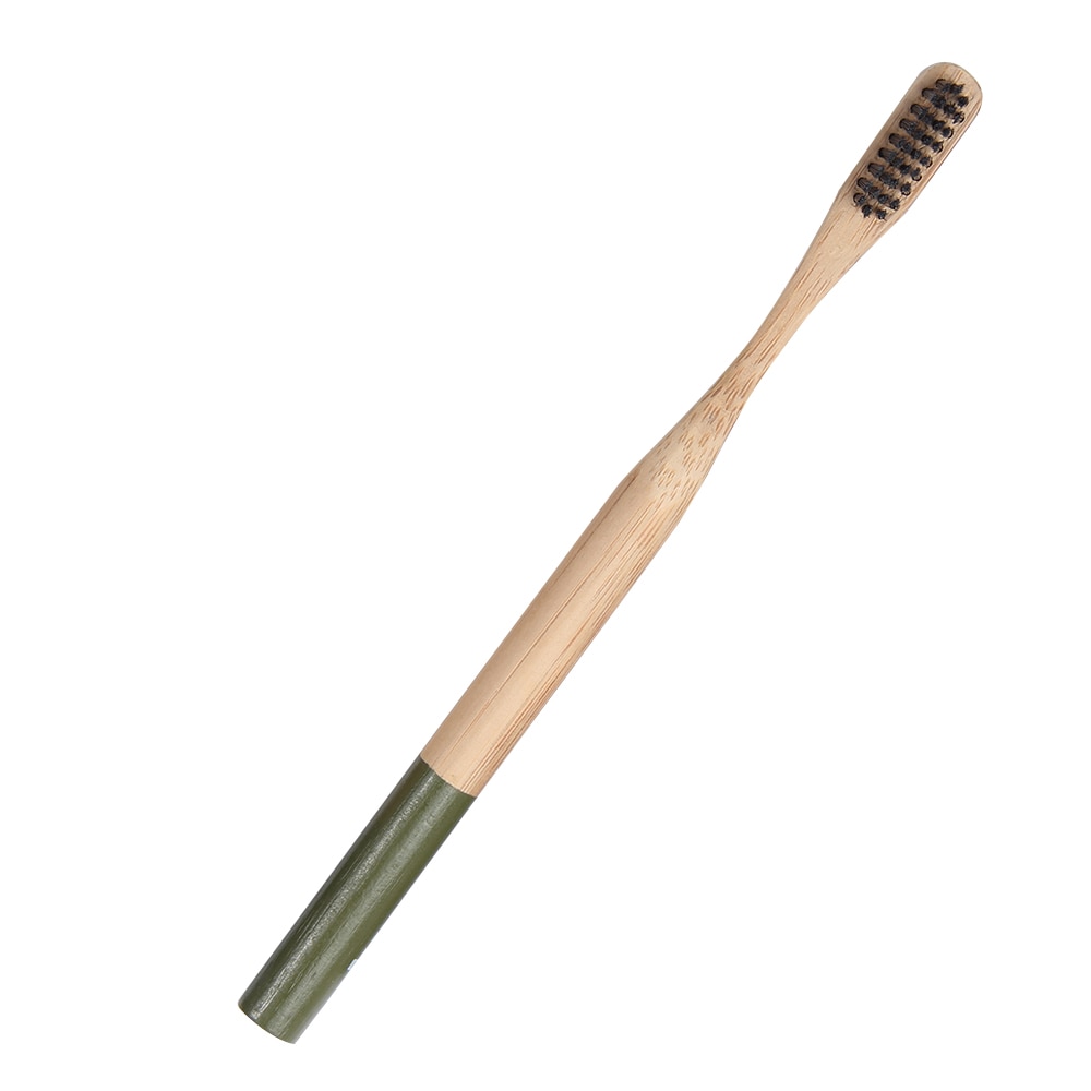 Biodegradable bamboo toothbrush for adults - soft bristles