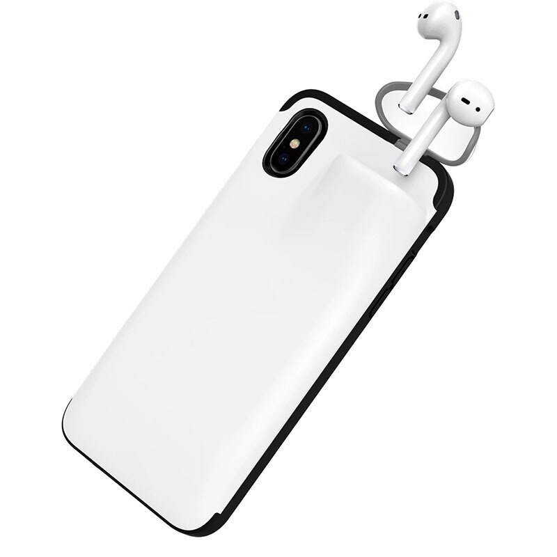 Iphone case with AirPods holder