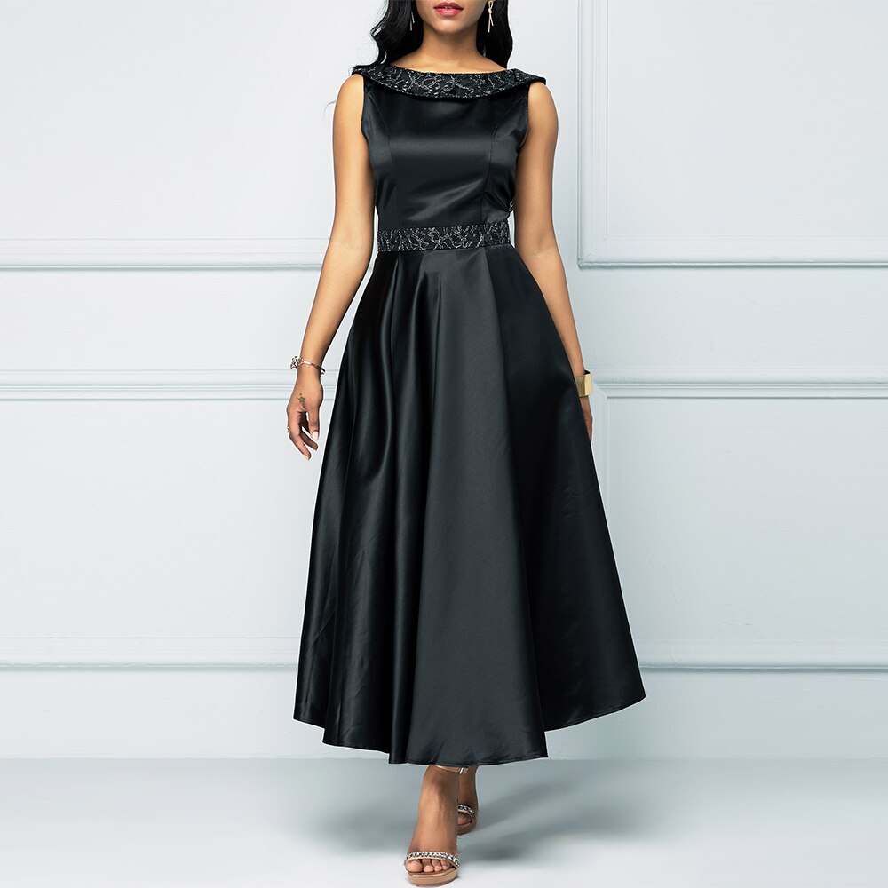 Elegant vintage sleeveless dress